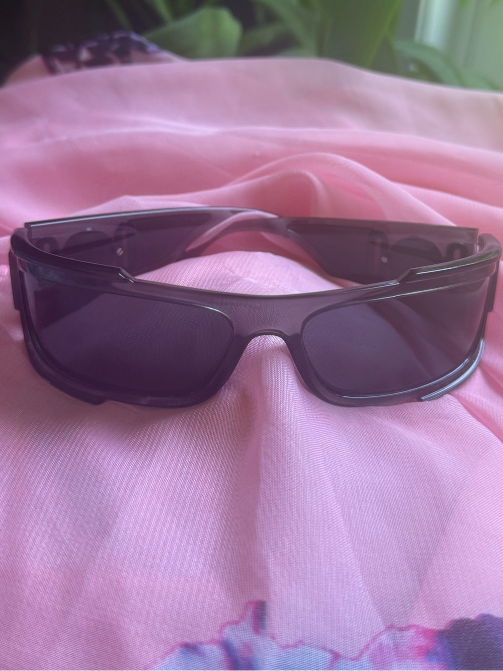 Versace Black Shield Sunglasses for Women